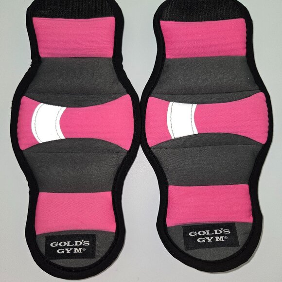 Golds Gym 3lb Pair Adjustable Ankle/wrist Weights Pink 2×1.5 lb - Picture 3 of 7